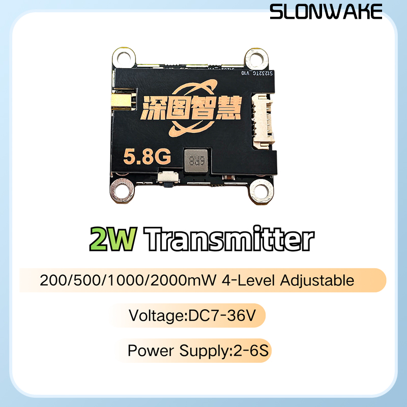SLONWAKE 5.8G 56CH 2W передатч – обзор и цена Drone Frame